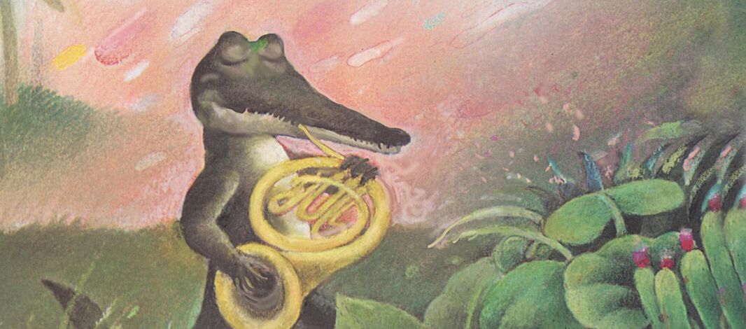 Konstantin, das Krokodil (Illustration: Vlasta Baránková)